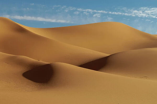 Sand dunes in the Erg Awbari. Sahara desert, Fezzan, Libya