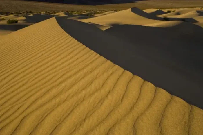 Framed Print : Sand Dunes and ripple desgins from the early morning light falling on the Dunes Mesquite