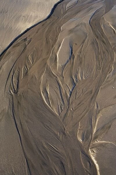 Sand Pattern, Beach, New Plymouth, Taranaki, North Island, New Zealand