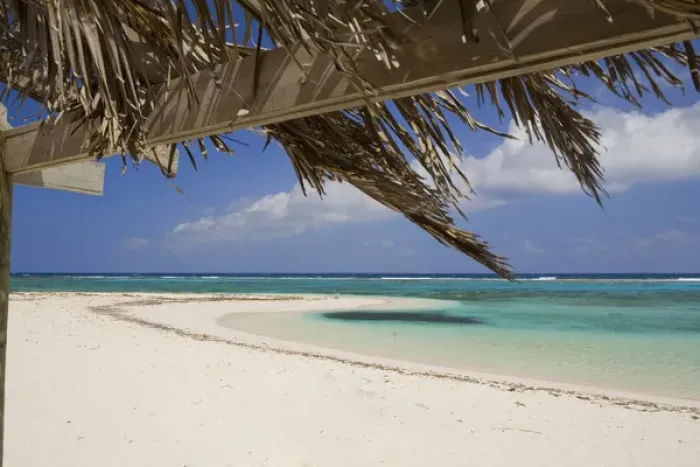 Framed Print : Sandy Point, Little Cayman, Cayman Islands, Caribbean