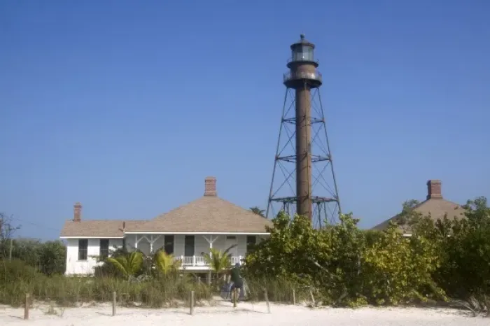 Framed Print : Sanibel Island Light is the first lighthouse on the Gulf Coast of Florida Framed Print : Sanibel Island Light is the first lighthouse on the Gulf Coast of Florida