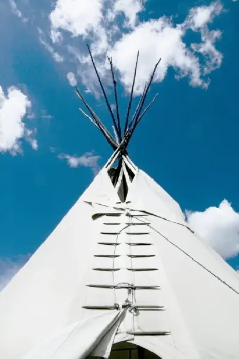 Framed Print : Santa Fe, New Mexico, USA. Native American tee pee