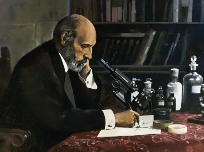 Framed Print : Santiago Ramon and Cajal (1852-1934) Spanish histologist, physician and pathologist