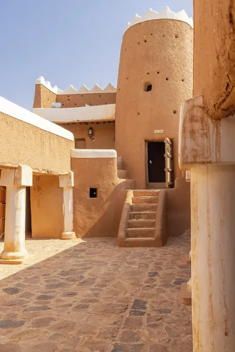 Framed Print : Saudi Arabia, Hail Province, Hail. Stairs and doorway in the Qishlah Palace. (Editorial Use Only) Framed Print : Saudi Arabia, Hail Province, Hail. Stairs and doorway in the Qishlah Palace. (Editorial Use Only)
