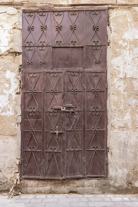 Framed Print : Saudi Arabia, Mecca, Jeddah, Al-Balad. Door on a traditional Hijazi tower house in the Al-Balad historical district Framed Print : Saudi Arabia, Mecca, Jeddah, Al-Balad. Door on a traditional Hijazi tower house in the Al-Balad historical district