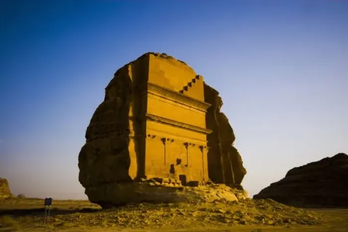 Framed Print : Saudi Arabia, site of Madain Saleh, ancient Hegra, Qasr Farid tomb Framed Print : Saudi Arabia, site of Madain Saleh, ancient Hegra, Qasr Farid tomb