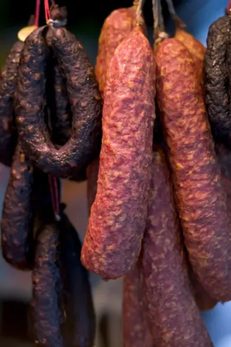 Framed Print : sausages, Lubeck_germany Framed Print : sausages, Lubeck_germany