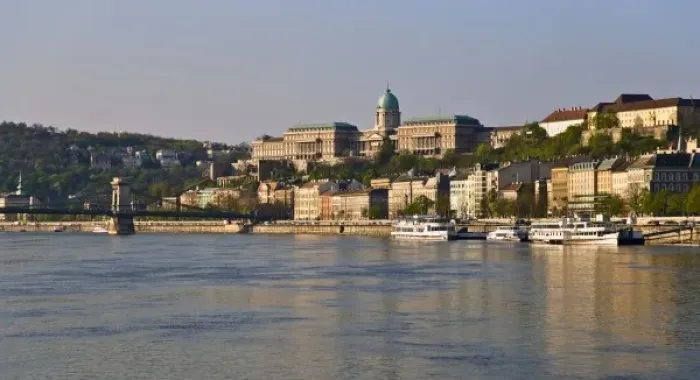 Framed Print : Scenic of Budapest Hungary from river ship as it enters its docking location Framed Print : Scenic of Budapest Hungary from river ship as it enters its docking location