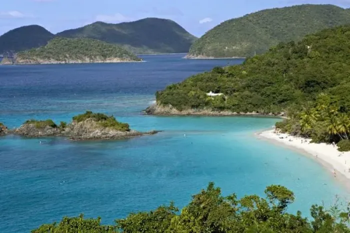 Framed Print : A scenic of Caneel Bay from a road at St. John U. S. Virgin Islands Framed Print : A scenic of Caneel Bay from a road at St. John U. S. Virgin Islands