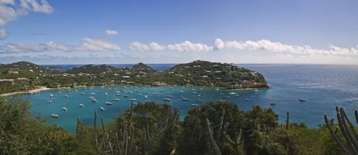 Framed Print : A scenic of Cruse Bay, St John U. S. Virgin Islands