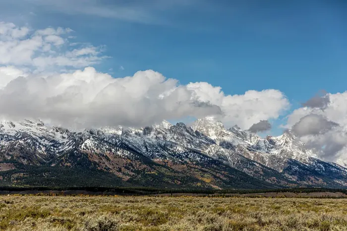 Framed Print : Scenic landscapes within the Grand Teton National Park