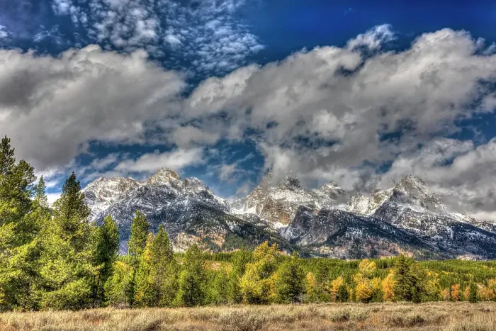 Framed Print : Scenic landscapes within the Grand Teton National Park