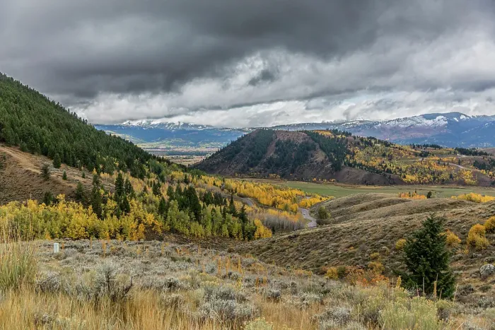 Framed Print : Scenic landscapes within the Grand Teton National Park