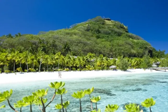 Framed Print : Scenics and grounds of beautiful resort in Bora Bora Framed Print : Scenics and grounds of beautiful resort in Bora Bora