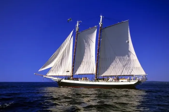 Framed Print : Schooner Maine, USA