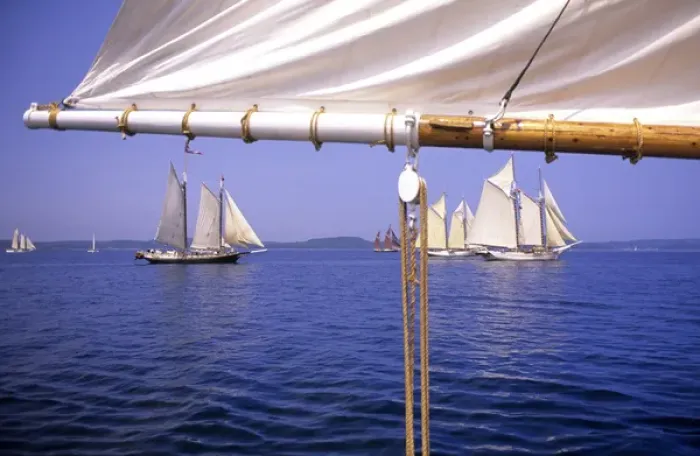 Framed Print : Schooners, Maine, USA