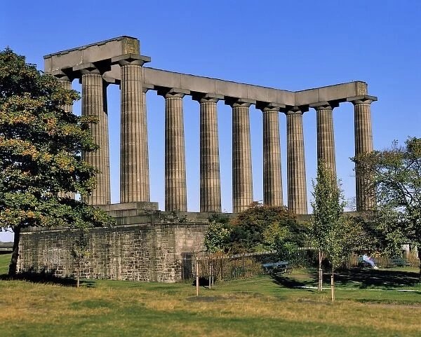 Scotland, East Lothian, Edinburgh. The National Monument, in Edinburgh, Scotland