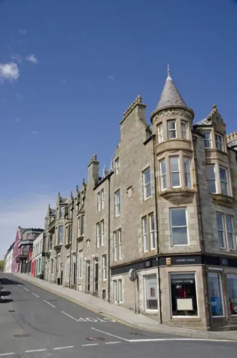 Framed Print : Scotland, Shetland Islands, Mainland, Lerwick. Downtown Lerwick Framed Print : Scotland, Shetland Islands, Mainland, Lerwick. Downtown Lerwick