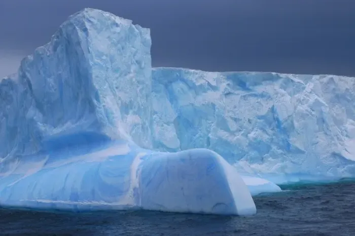 Framed Print : Sculpted tabular iceberg, near South Orkney Islands, Scotia Sea, Subantarctic
