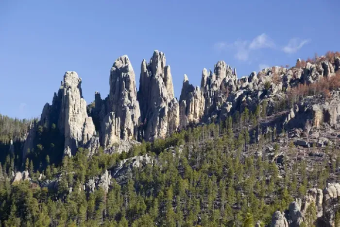 Framed Print : SD, Custer State Park, Needles Highway, Cathedral Spires, granite rock formations Framed Print : SD, Custer State Park, Needles Highway, Cathedral Spires, granite rock formations