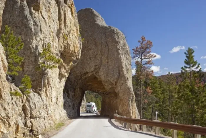 Framed Print : SD, Custer State Park, Needles Highway, narrow tunnel, Tunnel 4 Framed Print : SD, Custer State Park, Needles Highway, narrow tunnel, Tunnel 4