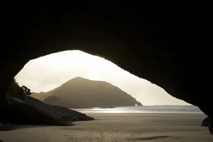 Framed Print : Sea Cave, Wharariki Beach, near Cape Farewell, North West Nelson Region, South Island Framed Print : Sea Cave, Wharariki Beach, near Cape Farewell, North West Nelson Region, South Island
