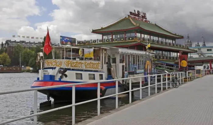 Framed Print : The Sea Palace, a floating Chinese Restaurant and the Tricky Theater boat, near Central Framed Print : The Sea Palace, a floating Chinese Restaurant and the Tricky Theater boat, near Central