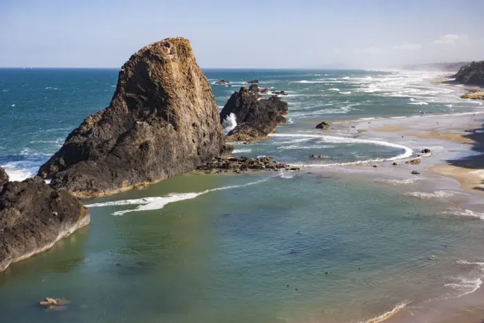Framed Print : Seal Rock, Central Oregon Coast, USA Framed Print : Seal Rock, Central Oregon Coast, USA