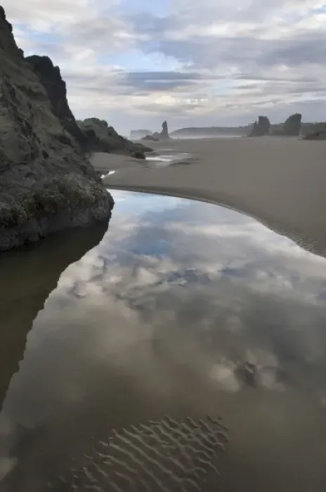 Framed Print : Seastacks on Bandon Beach, Oregon, USA