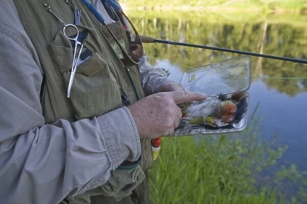 Selecting flies for fly fishing in the North Fork of the Coeur d Alene River near
