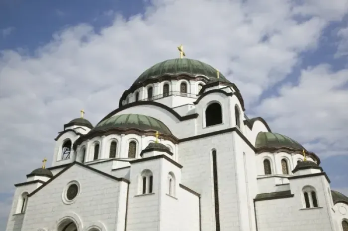 Framed Print : SERBIA, Belgrade. Sveti Sava Orthodox Church (Worlds Biggest Orthodox Church)