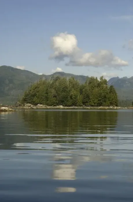 Framed Print : Serenity on Keith Island, Broken Island Group, Pacific Rim National Park Preserve