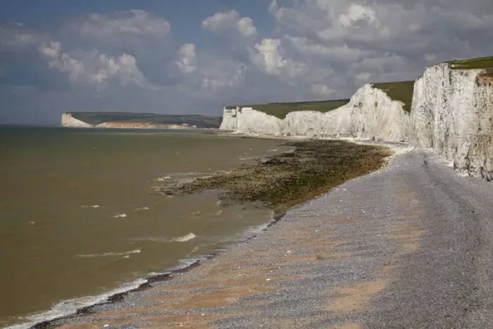 Framed Print : Seven Sisters Chalk Cliffs, Birling Gap, East Sussex, England, United Kingdom Framed Print : Seven Sisters Chalk Cliffs, Birling Gap, East Sussex, England, United Kingdom