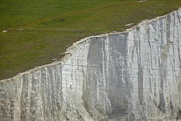 Seven Sisters Chalk Cliffs, seen from Cuckmere Haven, near Seaford, East Sussex, England