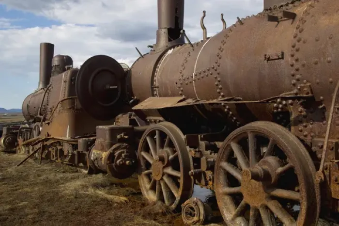 Framed Print : Seward Peninsula, Alaska, Train to Nowhere Framed Print : Seward Peninsula, Alaska, Train to Nowhere
