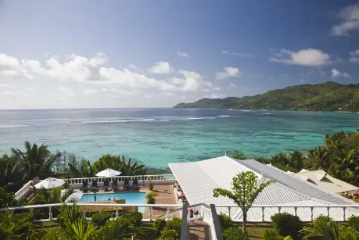 Framed Print : Seychelles, Mahe Island, Anse Royale Bay, view from Le Relax Hotel Framed Print : Seychelles, Mahe Island, Anse Royale Bay, view from Le Relax Hotel