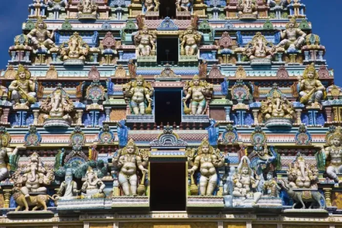 Framed Print : Seychelles, Mahe Island, Victoria, Hindu Temple Framed Print : Seychelles, Mahe Island, Victoria, Hindu Temple