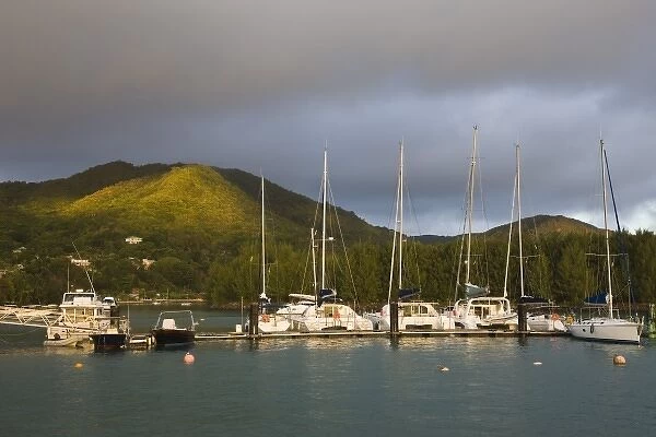 Seychelles, Praslin Island, Baie Ste-Anne, yacht harbor