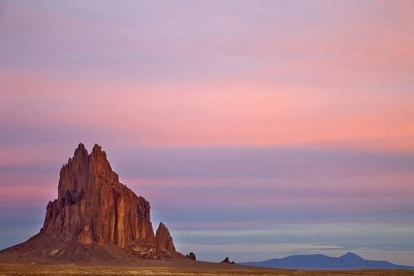 Shiprock mountain at dawn near Shiprock New Mexico