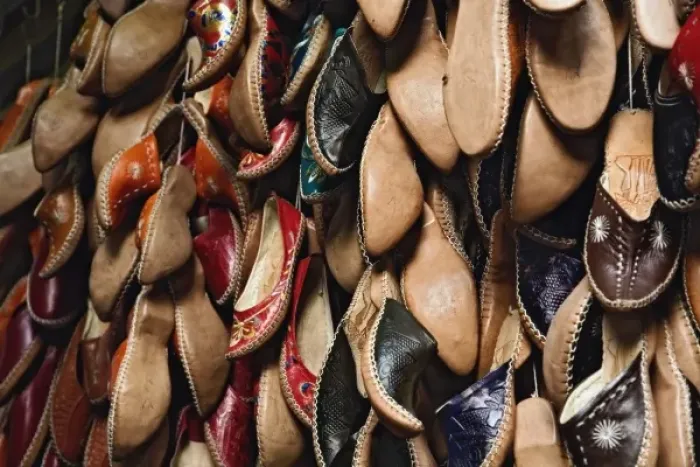 Framed Print : Shoes for sale, Khan el Khalili Bazaar, Cairo, Egypt
