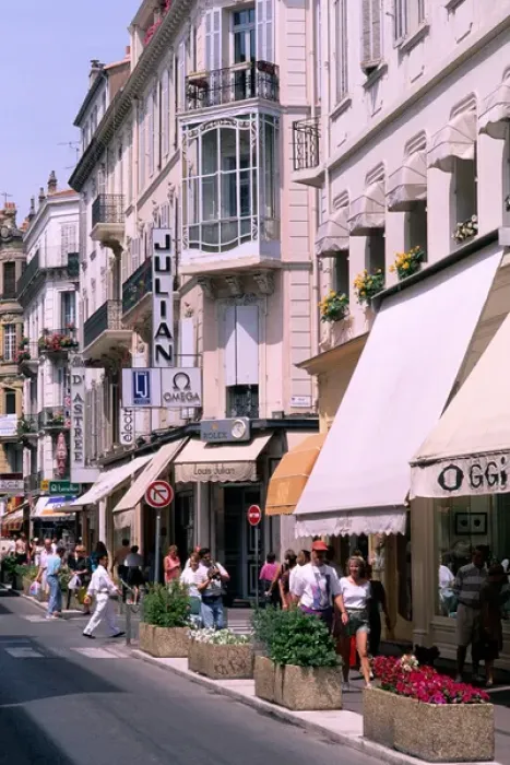 Framed Print : shopping scenic in Cannes France Framed Print : shopping scenic in Cannes France