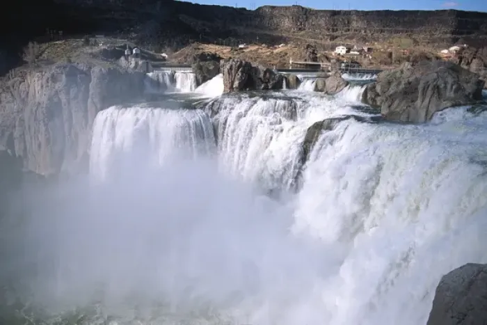 Framed Print : Shoshone Falls on the Snake River near Twin Falls, Idaho. shoshone falls, waterfall