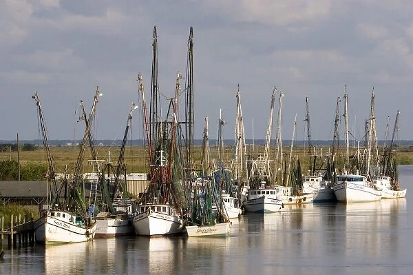 Shrimp boats docked at Darien, Georgia