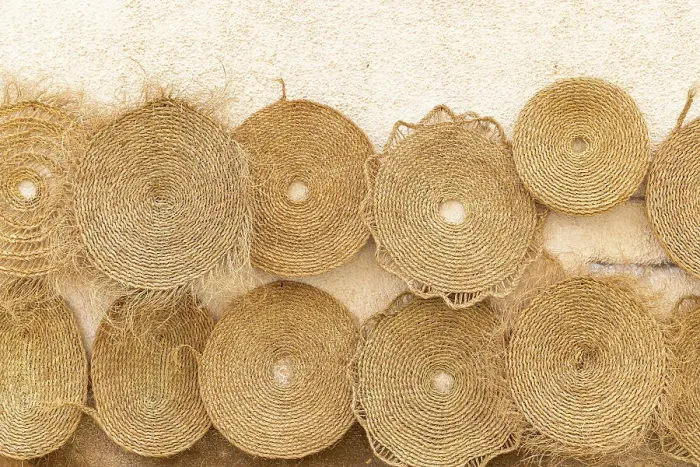Framed Print : Sidi Bouzid, Tunisia. Woven baskets for sale at the outdoor souk in Bir al Haffay