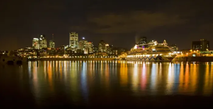 Framed Print : Sights of Montreal, night view of Montreals city lights Framed Print : Sights of Montreal, night view of Montreals city lights