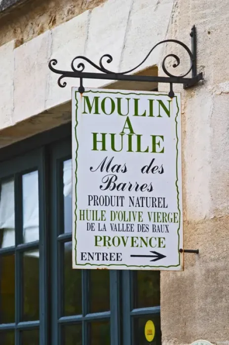 Framed Print : Sign to the olive oil shop. Moulin Mas des Barres olive mill, Maussanes les Alpilles Framed Print : Sign to the olive oil shop. Moulin Mas des Barres olive mill, Maussanes les Alpilles