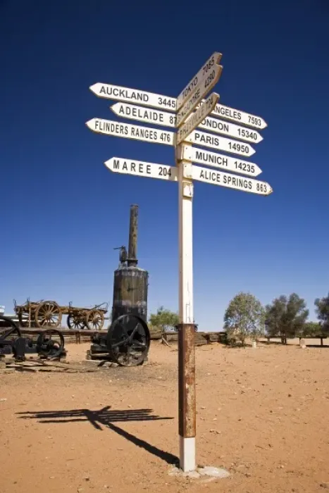 Framed Print : Sign Post, William Creek, Oodnadatta Track, Outback, South Australia, Australia Framed Print : Sign Post, William Creek, Oodnadatta Track, Outback, South Australia, Australia