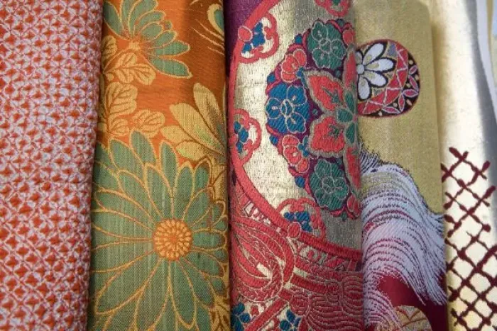 Framed Print : Silk fabric on display in shop in historic Yanaka neighborhood, Tokyo, Japan Framed Print : Silk fabric on display in shop in historic Yanaka neighborhood, Tokyo, Japan