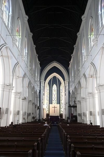 Singapore. The interior view of St. Andrews Cathedral