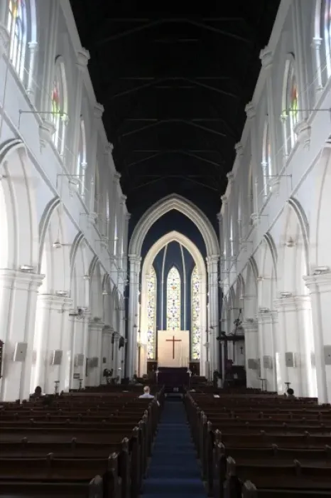 Framed Print : Singapore. The interior view of St. Andrews Cathedral Framed Print : Singapore. The interior view of St. Andrews Cathedral
